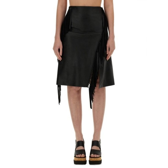Stella Mccartney Black Fringed Skirt - NWT